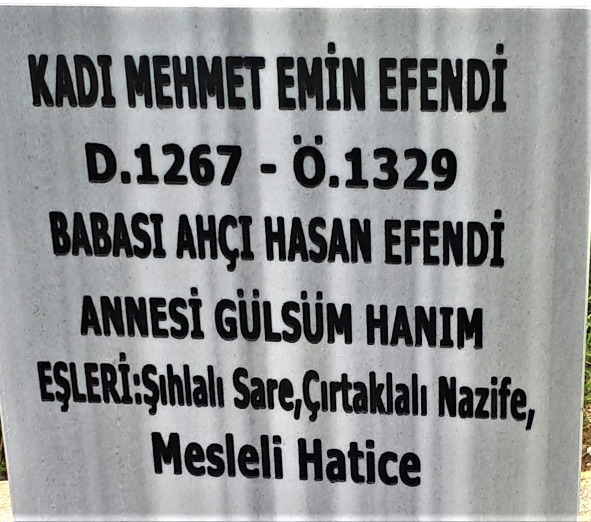 Mesleli Hatice Kadı Mehmet Emin Eşi